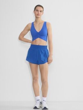 TNA Action Aritzia Blue Shorts with built-in undershorts size M